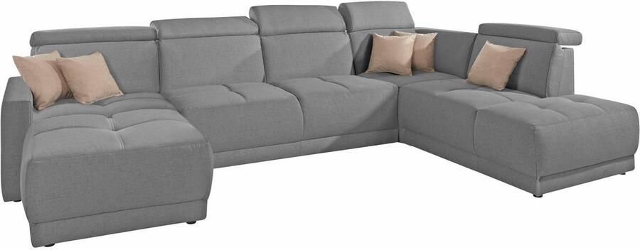 DOMO collection Zithoek Ava moderne zitstiksels met mooie dubbele naad comfortabel U-vorm - Foto 3