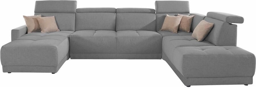 DOMO collection Zithoek Ava moderne zitstiksels met mooie dubbele naad comfortabel U-vorm - Foto 5
