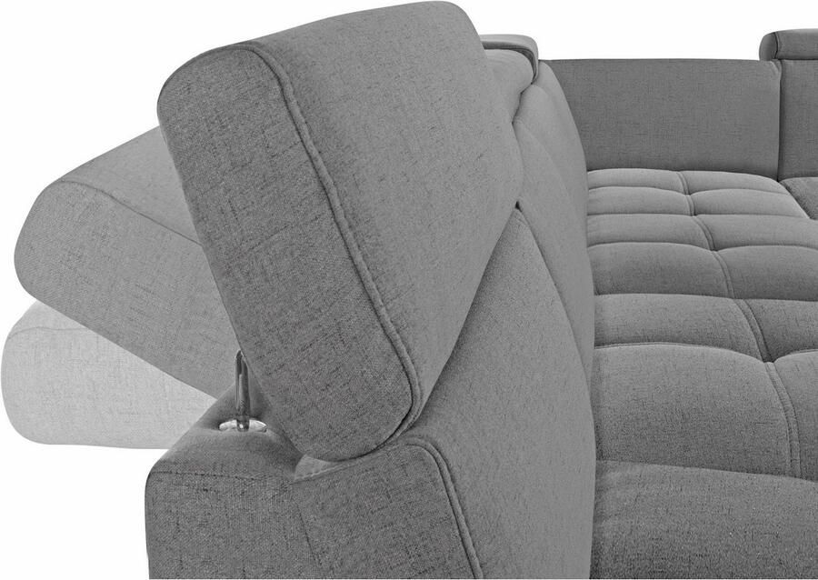 DOMO collection Zithoek Ava moderne zitstiksels met mooie dubbele naad comfortabel U-vorm