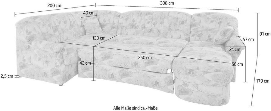 DOMO collection Zithoek Bahia met veel ruimte tijdloos design U-vorm - Foto 6
