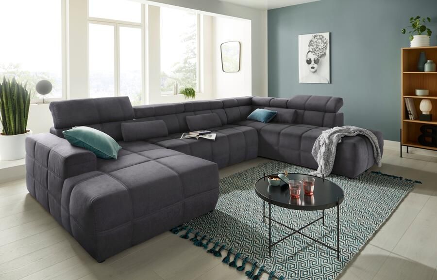 DOMO collection Zithoek Brandon keuze met zitdiepteverstelling inclusief lendensteun met hoofdsteunverstelling optionele zitdiepteverstelling u-vorm - Foto 5