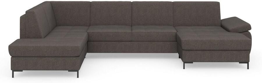 DOMO collection Zithoek Capelo comfortabel duidelijke lijnen kenmerken dit ontwerp U-Vorm met verstelbare armleuningen naar keuze met slaapfunctie binnenvering - Foto 19