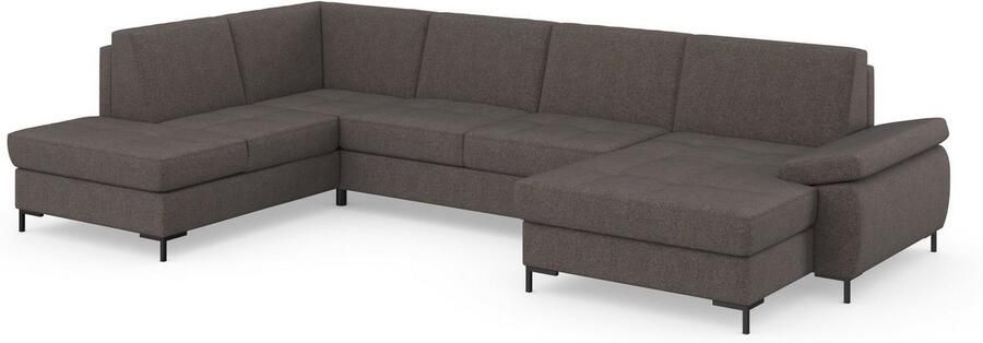 DOMO collection Zithoek Capelo comfortabel duidelijke lijnen kenmerken dit ontwerp U-Vorm met verstelbare armleuningen naar keuze met slaapfunctie binnenvering - Foto 18