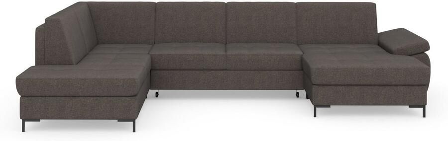 DOMO collection Zithoek Capelo comfortabel duidelijke lijnen kenmerken dit ontwerp U-Vorm met verstelbare armleuningen naar keuze met slaapfunctie binnenvering - Foto 20