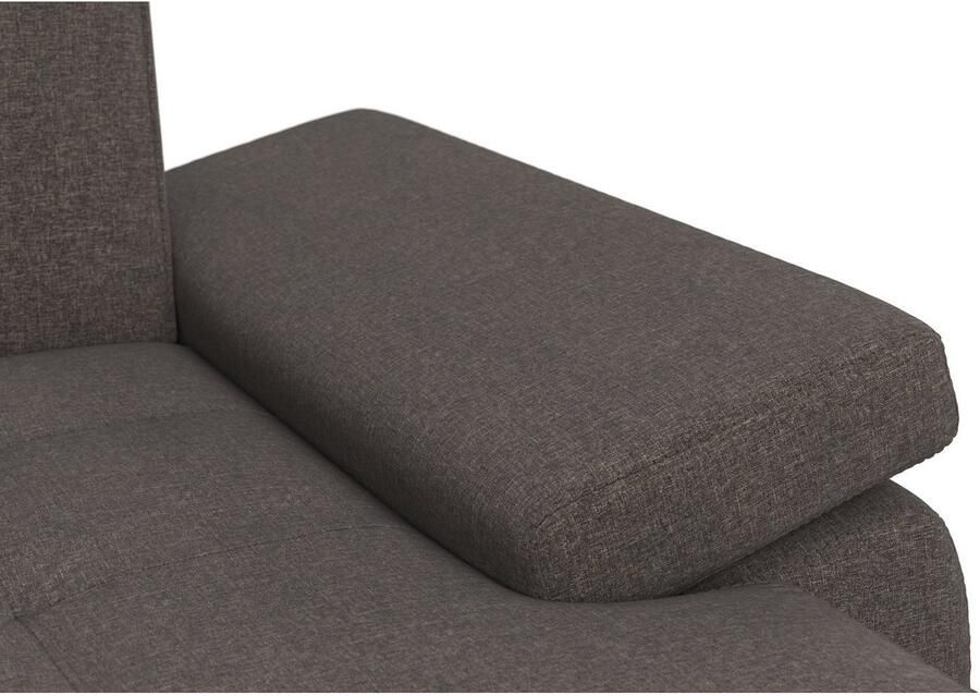 DOMO collection Zithoek Capelo comfortabel duidelijke lijnen kenmerken dit ontwerp U-Vorm met verstelbare armleuningen naar keuze met slaapfunctie binnenvering - Foto 3