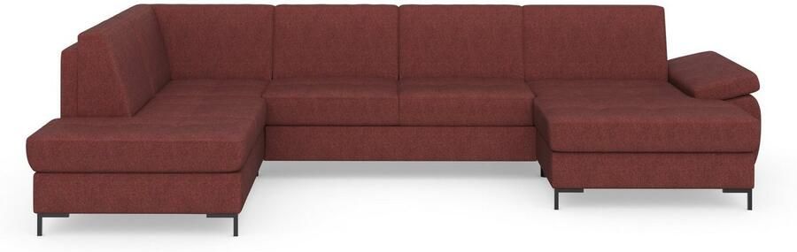 DOMO collection Zithoek Capelo comfortabel duidelijke lijnen kenmerken dit ontwerp U-Vorm met verstelbare armleuningen naar keuze met slaapfunctie binnenvering - Foto 19