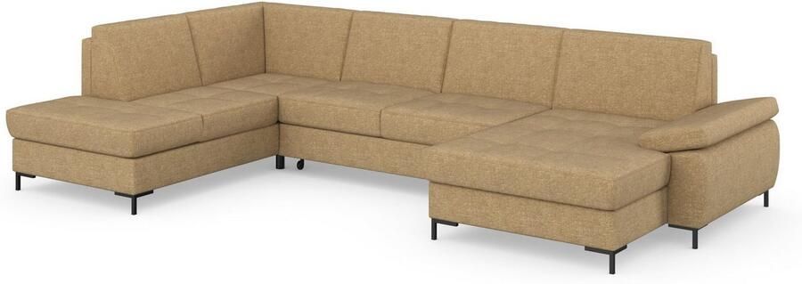 DOMO collection Zithoek Capelo comfortabel duidelijke lijnen kenmerken dit ontwerp U-Vorm met verstelbare armleuningen naar keuze met slaapfunctie binnenvering - Foto 18