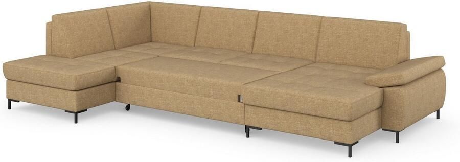 DOMO collection Zithoek Capelo comfortabel duidelijke lijnen kenmerken dit ontwerp U-Vorm met verstelbare armleuningen naar keuze met slaapfunctie binnenvering - Foto 19