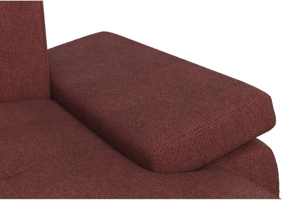 DOMO collection Zithoek Capelo comfortabel duidelijke lijnen kenmerken dit ontwerp U-Vorm met verstelbare armleuningen naar keuze met slaapfunctie binnenvering - Foto 3