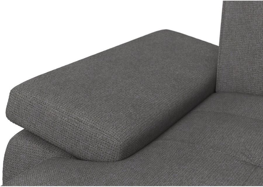 DOMO collection Zithoek Capelo comfortabel duidelijke lijnen kenmerken dit ontwerp U-Vorm met verstelbare armleuningen naar keuze met slaapfunctie binnenvering - Foto 2