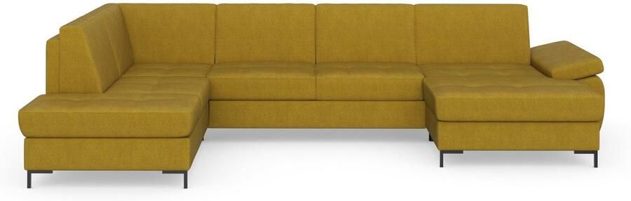 DOMO collection Zithoek Capelo comfortabel duidelijke lijnen kenmerken dit ontwerp U-Vorm met verstelbare armleuningen naar keuze met slaapfunctie binnenvering - Foto 19