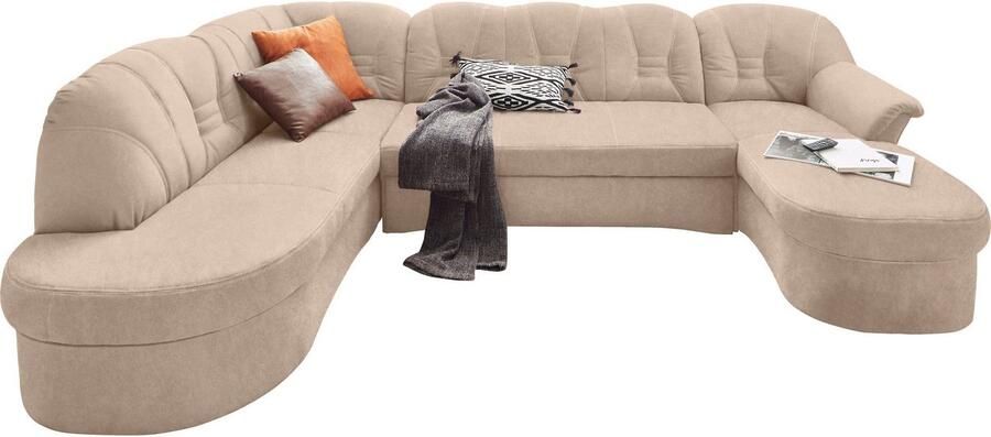 DOMO collection Zithoek Elva tijdloze vormentaal elegante rugstikking U-Vorm