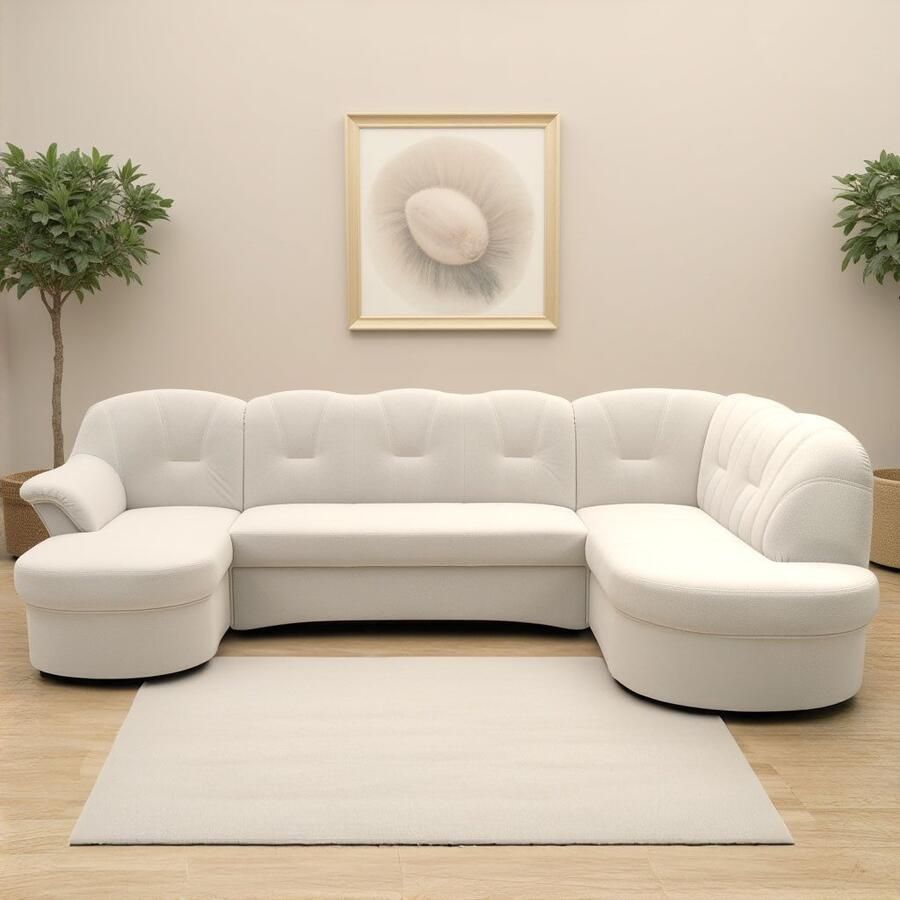 DOMO collection Zithoek Flores ook in leren bekleding B D H: 293 180 86 cm U-vorm (3 stuks) - Foto 13