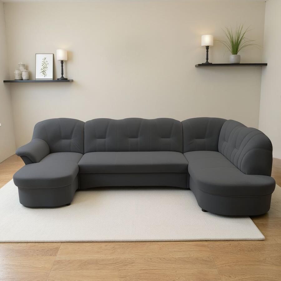 DOMO collection Zithoek Flores ook in leren bekleding B D H: 293 180 86 cm U-vorm (3 stuks) - Foto 13