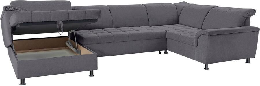 DOMO collection Zithoek Franzi optioneel met bedfunctie bedkast & hoofdsteunverstelling