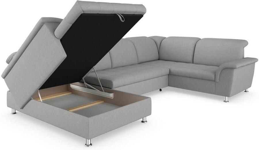DOMO collection Zithoek Franzi optioneel met bedfunctie bedkast & hoofdsteunverstelling - Foto 5