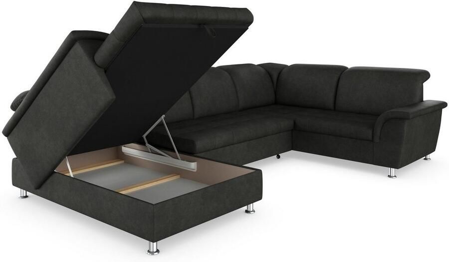 DOMO collection Zithoek Franzi optioneel met bedfunctie bedkast & hoofdsteunverstelling - Foto 6