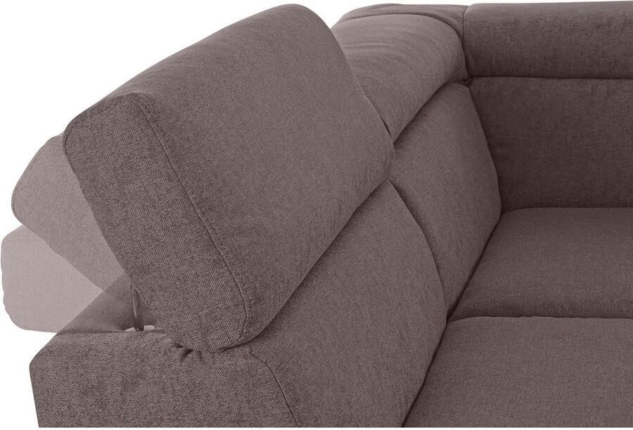 DOMO collection Zithoek Mira inclusief hoofdeinde-verstelling voor meer comfort U-vorm - Foto 2