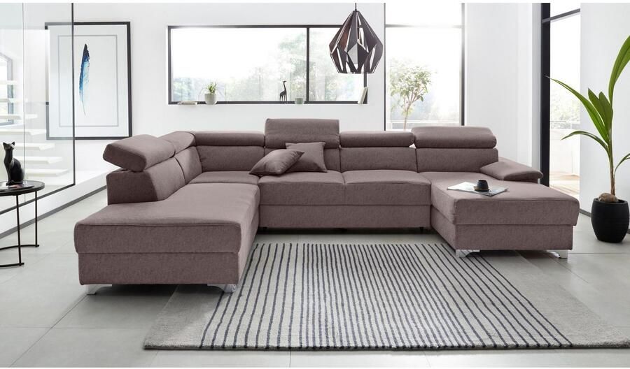 DOMO collection Zithoek Mira inclusief hoofdeinde-verstelling voor meer comfort U-vorm - Foto 3