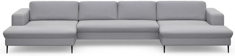 DOMO collection Zithoek Modica U-vorm XXL in een moderne look met 2 royale récamiers ook in cord - Foto 5