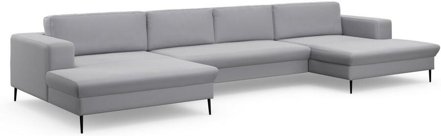 DOMO collection Zithoek Modica U-vorm XXL in een moderne look met 2 royale récamiers ook in cord - Foto 4