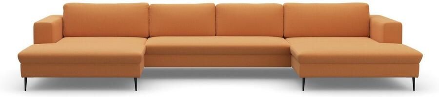 DOMO collection Zithoek Modica U-vorm XXL in een moderne look met 2 royale récamiers ook in cord - Foto 6