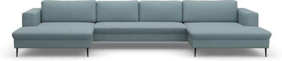 DOMO collection Zithoek Modica U-vorm actueel kubistisch design met 2 chaise longues veel ruimte - Foto 6