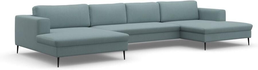DOMO collection Zithoek Modica U-vorm actueel kubistisch design met 2 chaise longues veel ruimte - Foto 5