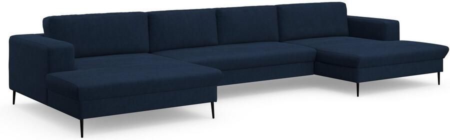 DOMO collection Zithoek Modica U-vorm XXL in een moderne look met 2 royale récamiers ook in cord - Foto 5