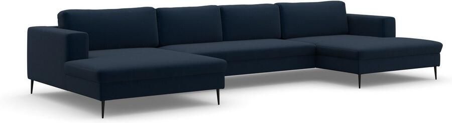 DOMO collection Zithoek Modica U-vorm actueel kubistisch design met 2 chaise longues veel ruimte - Foto 5