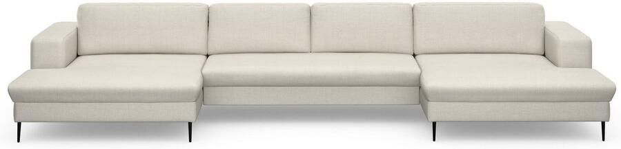 DOMO collection Zithoek Modica U-vorm XXL in een moderne look met 2 royale récamiers ook in cord - Foto 5