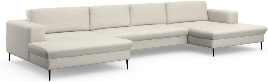 DOMO collection Zithoek Modica U-vorm XXL in een moderne look met 2 royale récamiers ook in cord - Foto 4