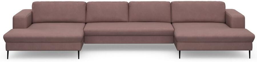 DOMO collection Zithoek Modica U-vorm XXL in een moderne look met 2 royale récamiers ook in cord - Foto 5