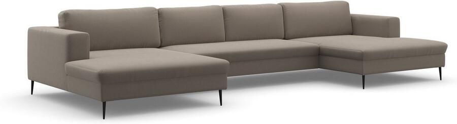 DOMO collection Zithoek Modica U-vorm actueel kubistisch design met 2 chaise longues veel ruimte - Foto 5