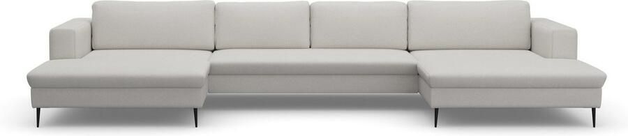 DOMO collection Zithoek Modica U-vorm actueel kubistisch design met 2 chaise longues veel ruimte