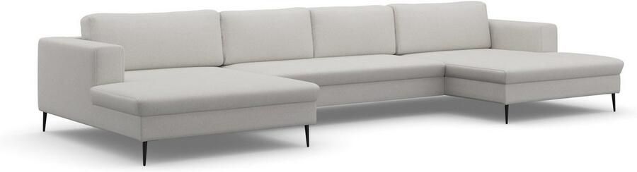 DOMO collection Zithoek Modica U-vorm actueel kubistisch design met 2 chaise longues veel ruimte - Foto 4