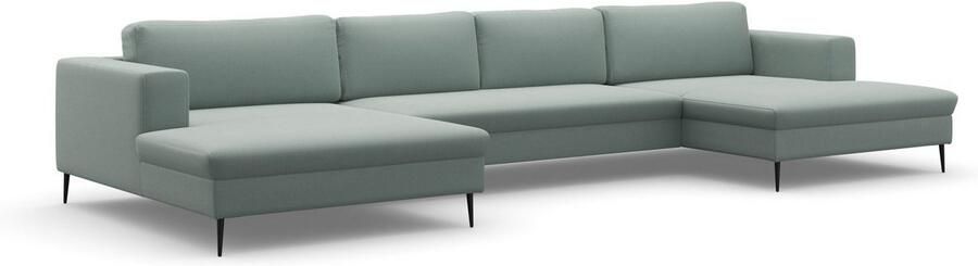 DOMO collection Zithoek Modica U-vorm actueel kubistisch design met 2 chaise longues veel ruimte - Foto 4