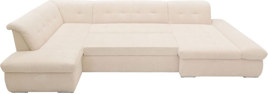 DOMO collection Zithoek Moric U-vorm ook in cord in xxl-formaat naar keuze met slaapfunctie en verstelbare armleuning - Foto 5