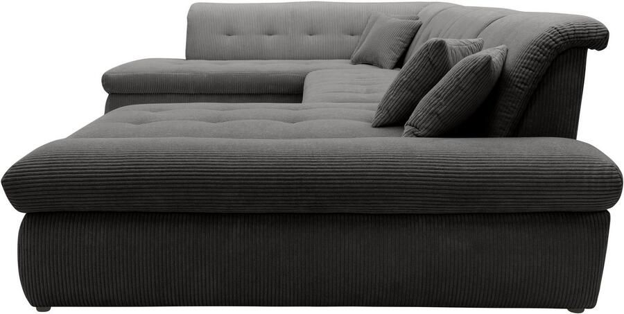 DOMO collection Zithoek Moric U-vorm ook in cord in xxl-formaat naar keuze met slaapfunctie en verstelbare armleuning