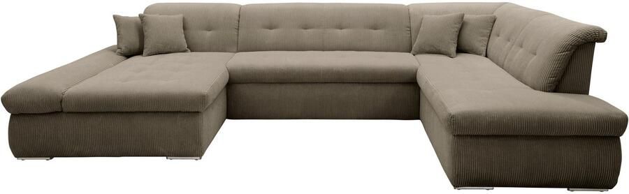 DOMO collection Zithoek Moric U-vorm ook in cord in xxl-formaat naar keuze met slaapfunctie en verstelbare armleuning - Foto 6