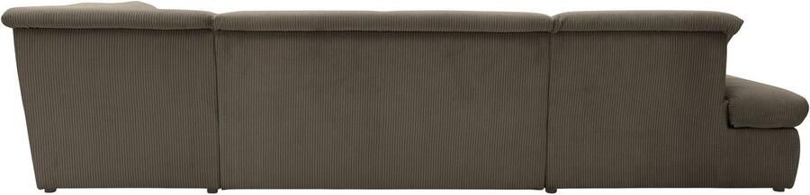 DOMO collection Zithoek Moric U-vorm ook in cord in xxl-formaat naar keuze met slaapfunctie en verstelbare armleuning - Foto 7