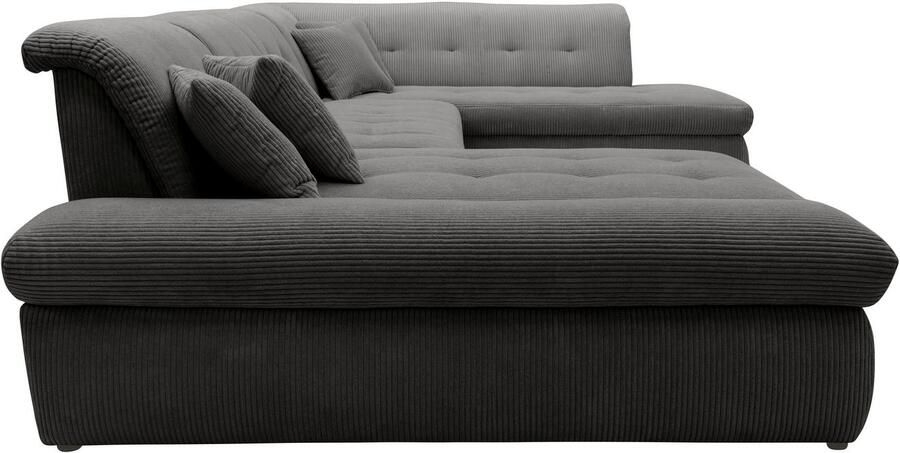 DOMO collection Zithoek Moric U-vorm ook in cord in xxl-formaat naar keuze met slaapfunctie en verstelbare armleuning