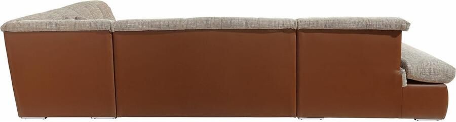 DOMO collection Zithoek Moric U-vorm ook in cord breedte 353cm veel ruimte in xxl-formaat naar keuze met slaapfunctie en verstelbare armleuning - Foto 8