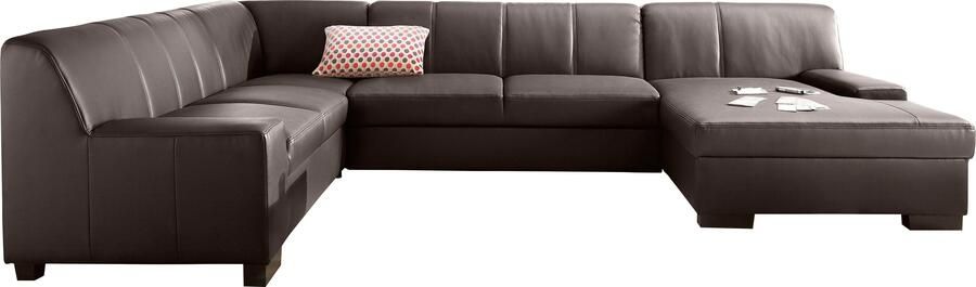 DOMO collection Zithoek Norma met kunstleer of leren bekleding veel ruimte tijdloos & elegant - Foto 2