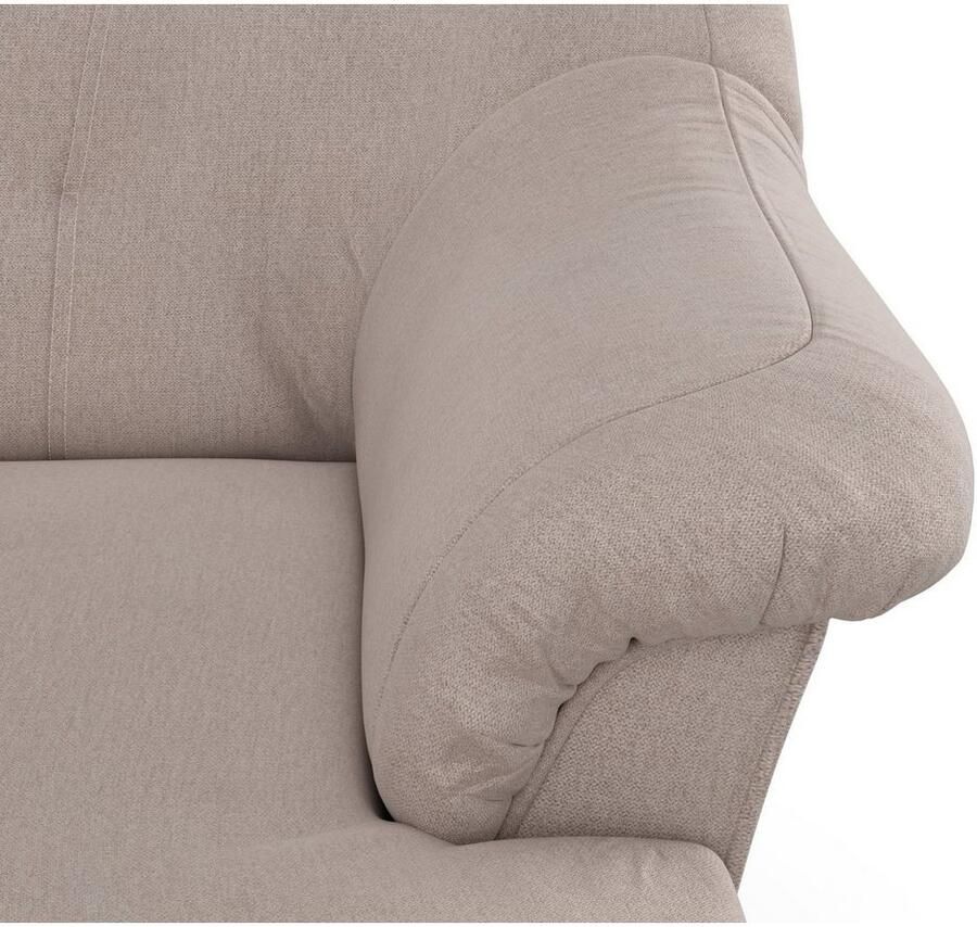 DOMO collection Zithoek Pegnitz tijdloos en modern met aantrekkelijke rugstepping U-vorm