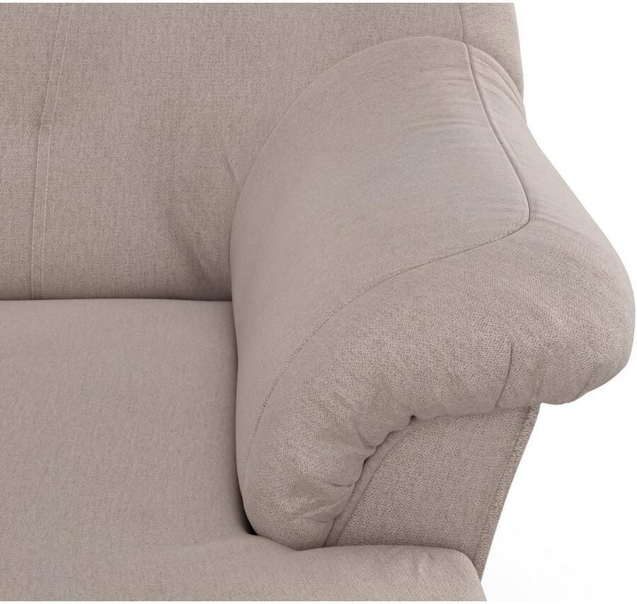 DOMO collection Zithoek Pegnitz tijdloos en modern met aantrekkelijke rugstepping U-vorm