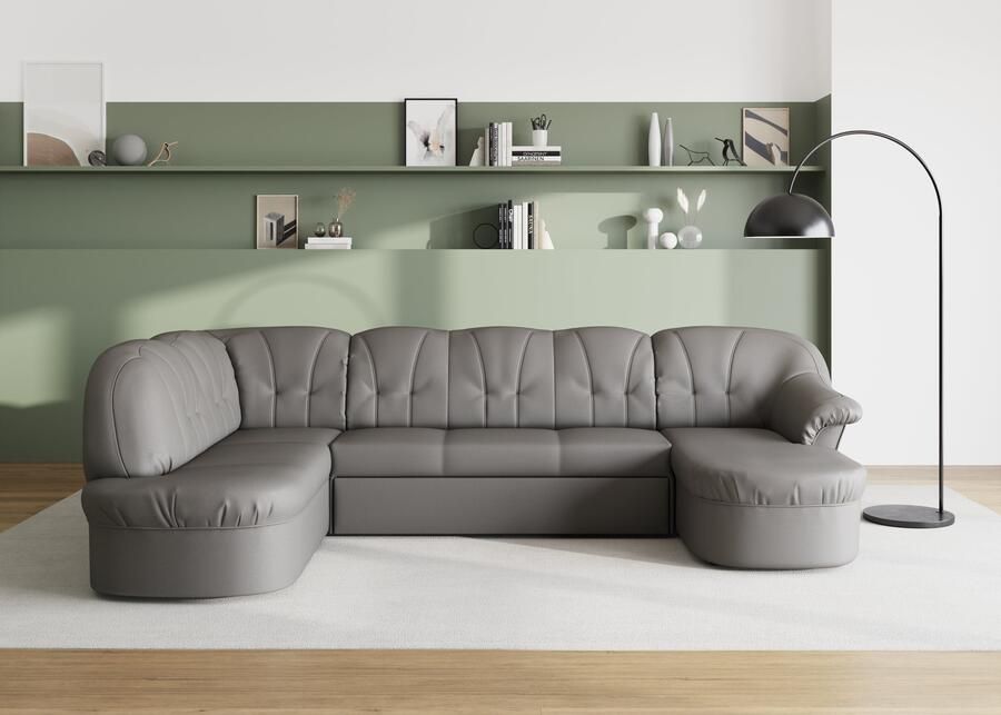 DOMO collection Zithoek Pegnitz tijdloos en modern met aantrekkelijke rugstepping U-vorm - Foto 2