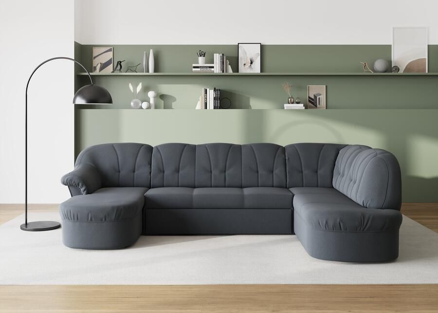 DOMO collection Zithoek Pegnitz tijdloos en modern met aantrekkelijke rugstepping U-vorm - Foto 2