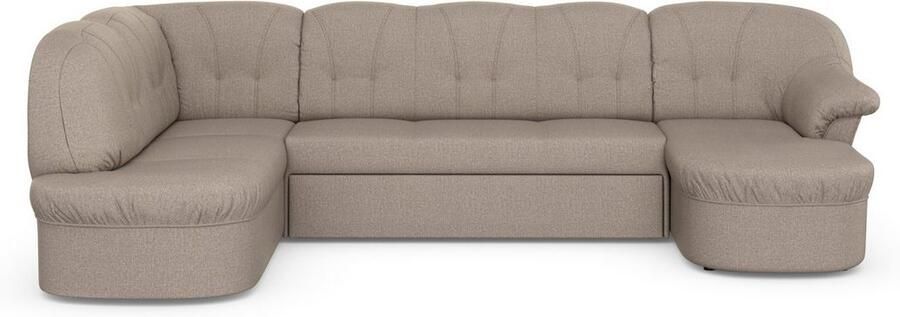 DOMO collection Zithoek Pegnitz tijdloos en modern met aantrekkelijke rugstepping U-vorm