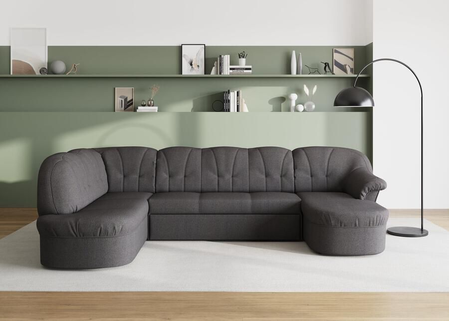 DOMO collection Zithoek Pegnitz tijdloos en modern met aantrekkelijke rugstepping U-vorm - Foto 2